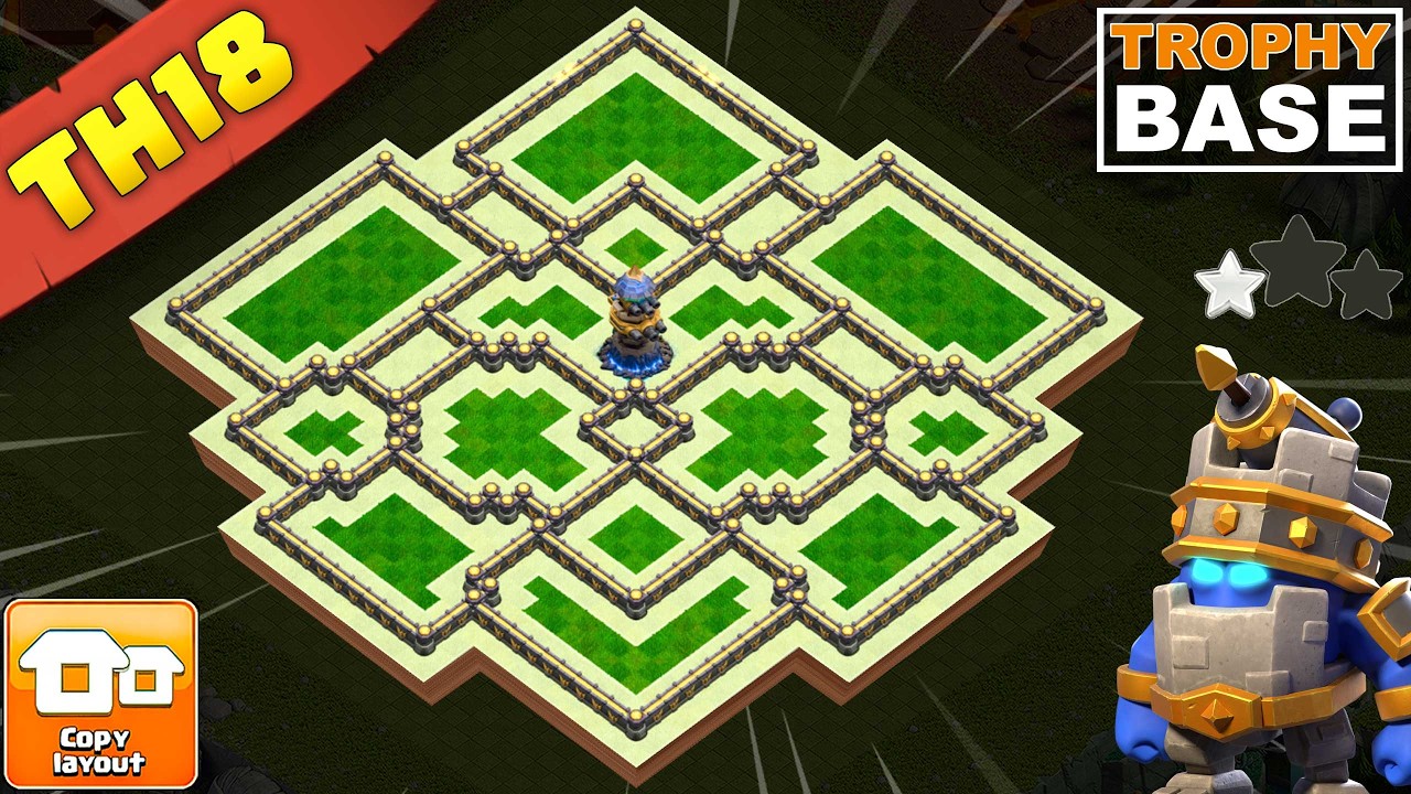 The Ultimate TH18 Trophy Base | Anti 3 Stars