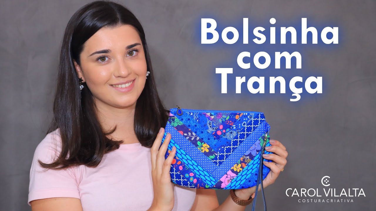 PAP | Bolsinha com Trança de Retalhos | Carol Vilalta