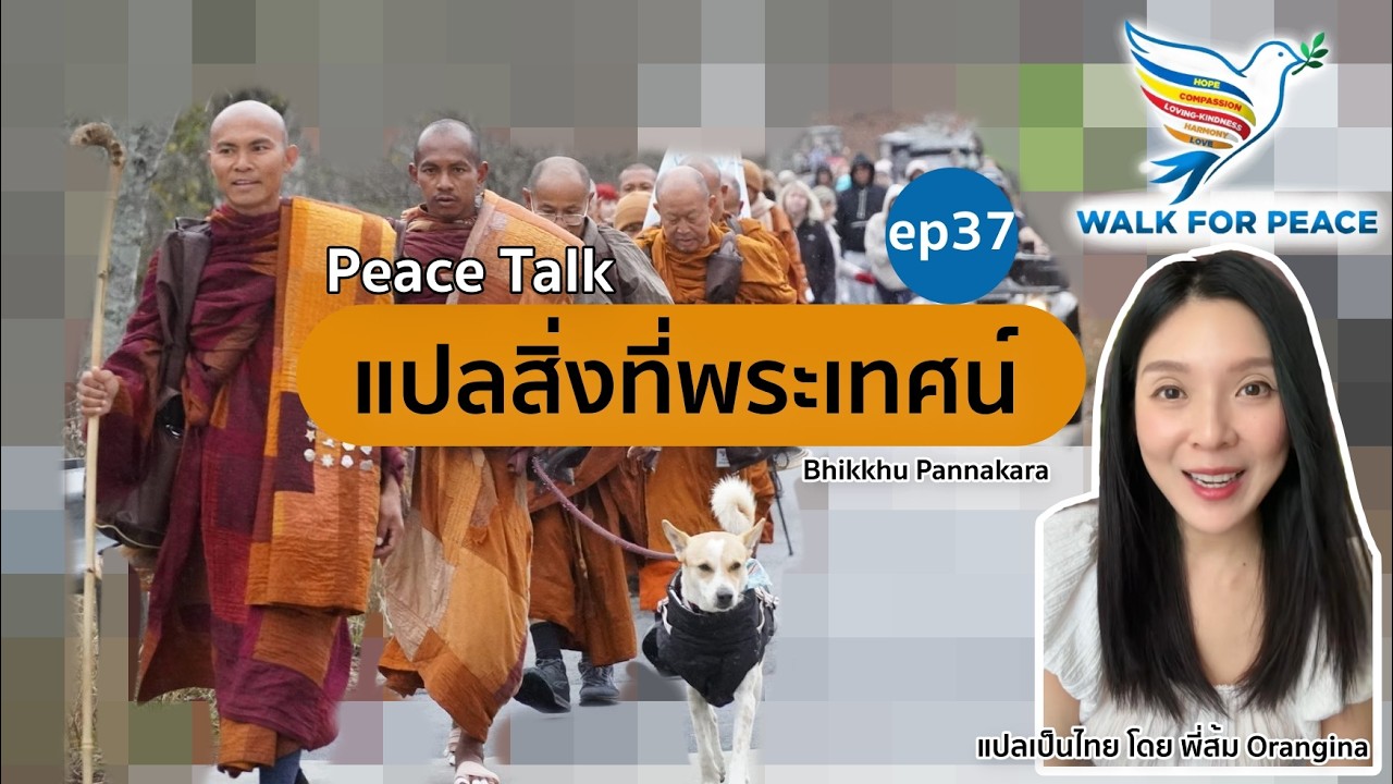 แปลสิ่งที่พระเทศน์ ep37 เทศน์ครั้งสุดท้ายที่ Lincoln Memorial #walkforpeace 