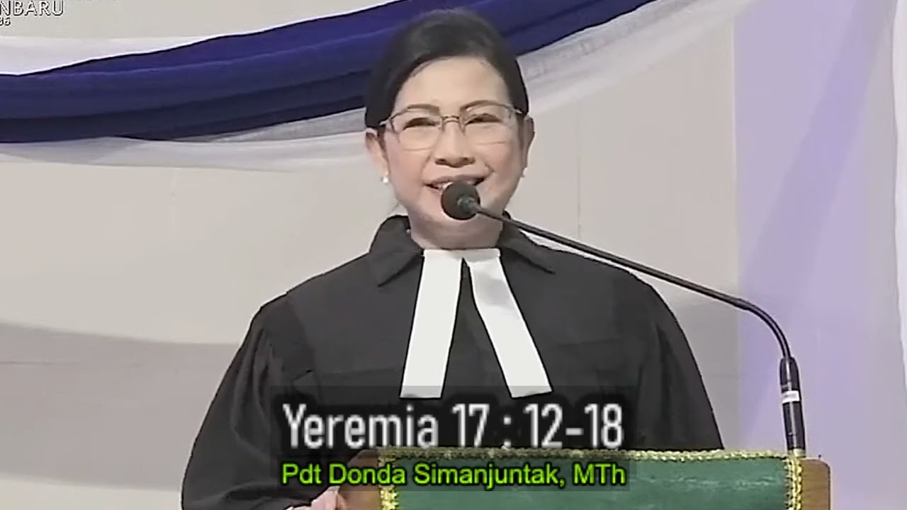 begini khotbah mantan praeses Pdt Donda Simanjuntak Yeremia 17:12-18 berharap kepada Tuhan