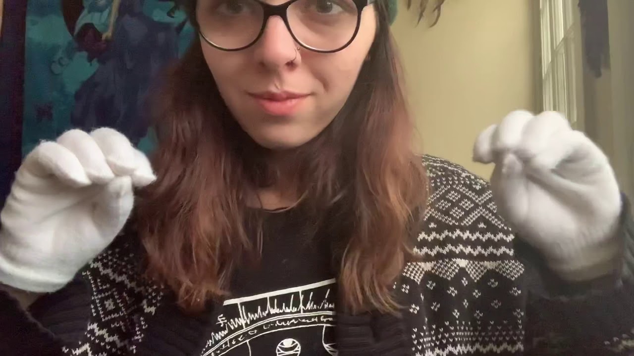 ASMR Close Up Hand Movements w/ Layered Sounds (Tongue Clicking, Flutters, Tapping, Shh, & More)🧤