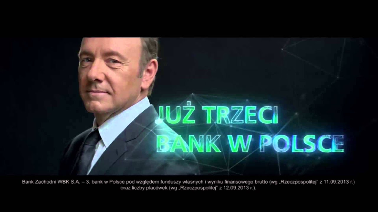 Bank Zachodni WBK - Konto Godne Polecenia (reklama z Kevinem Spaceym)