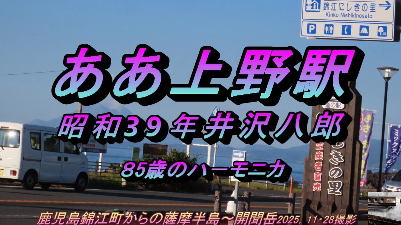 ああ上野駅⁂複音ハ－モニカ（鹿児島錦江町～薩摩半島～開聞岳）