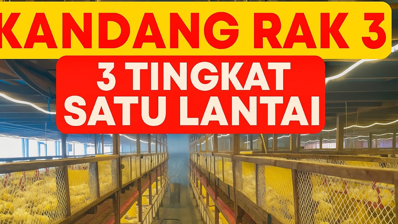 Evesien tempat⁉️Kandang ayam broiler sistem rak koloni