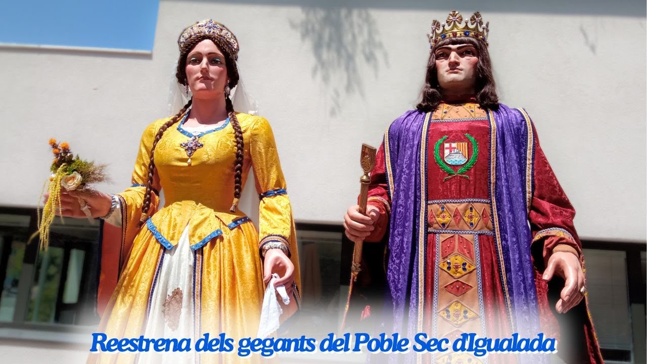 Presentació de la restauració i nous vestits dels gegants del Poble Sec d'Igualada (29/6/2024)