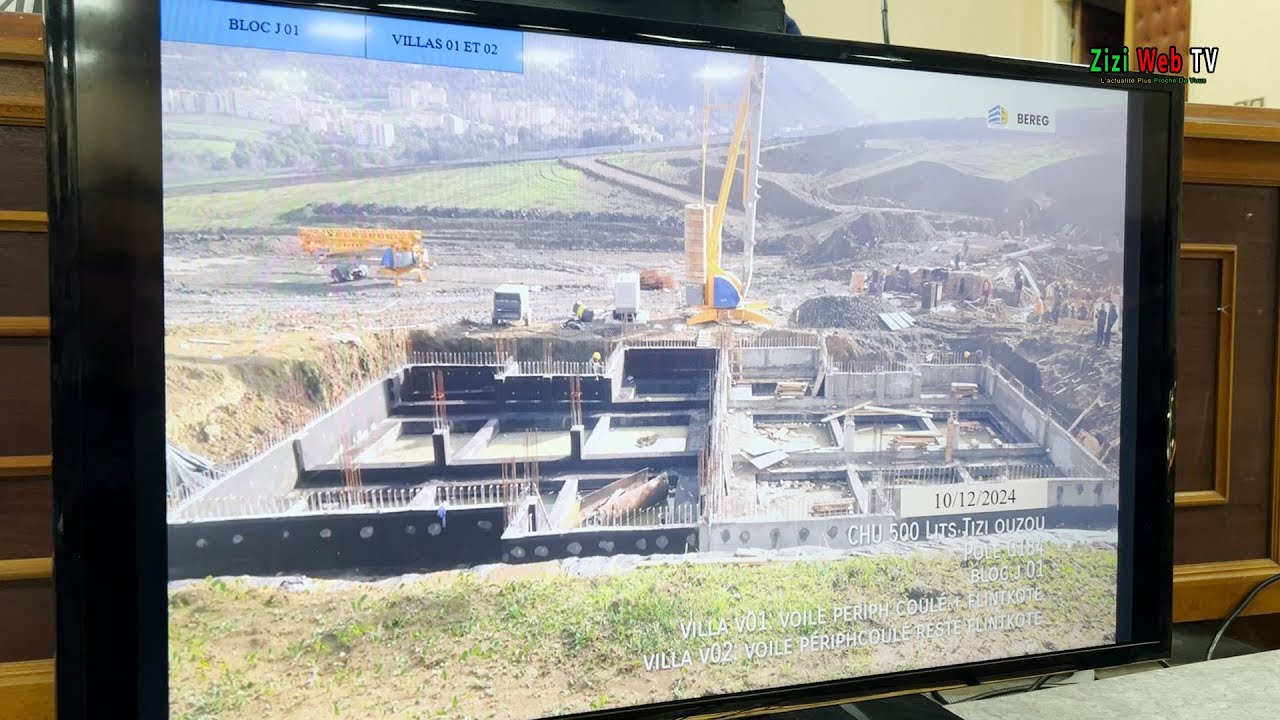 Point De Situation Sur Le Projet Du Nouveau CHU 500 Lits De Tizi-Ouzou … Détails …