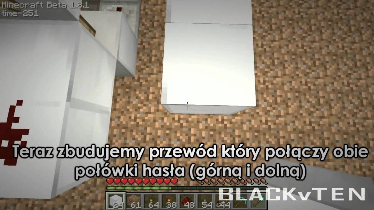 MINECRAFT najlepsze drzwi na kod #01 klawiatura