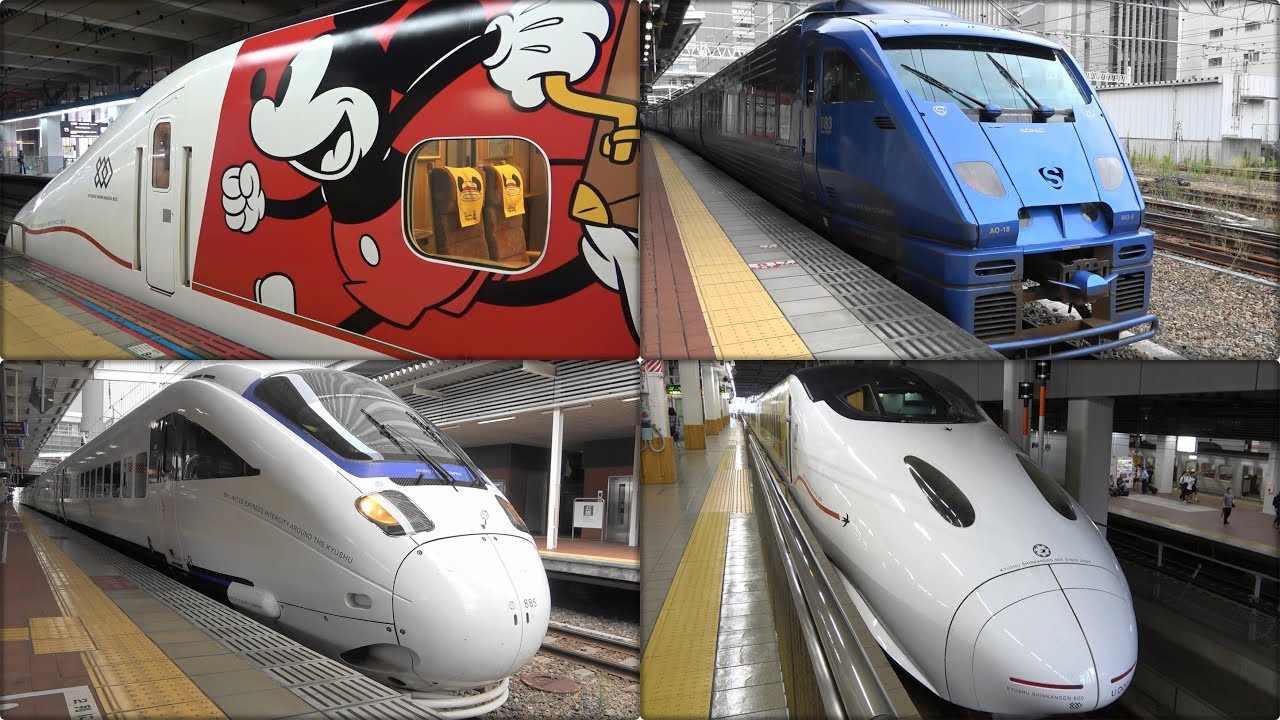 博多駅で! ミッキーマウス新幹線・特急ソニック編 Micky Mouse Shinkansen ＆ Limited express