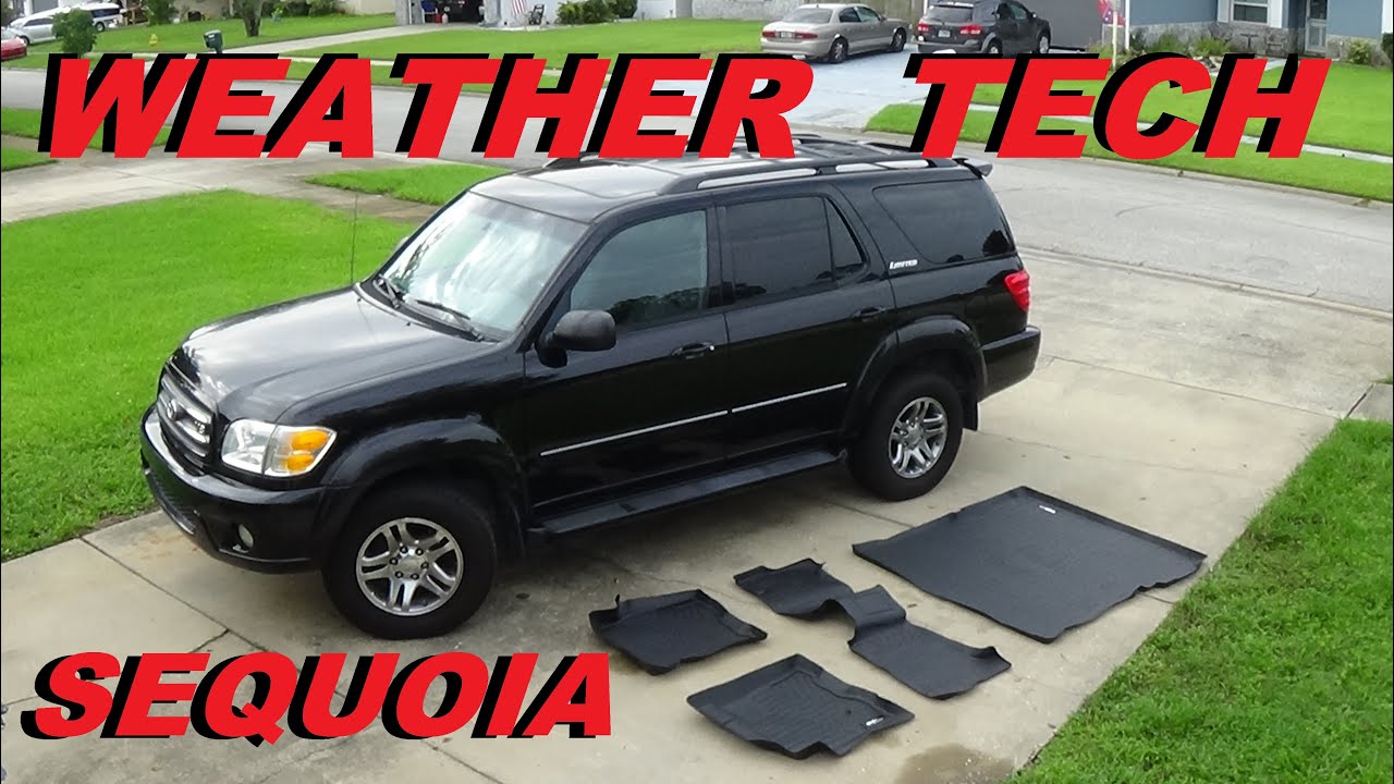 TOYOTA SEQUOIA WEATHER TECH FLOOR MATS (EASY INSTALL)