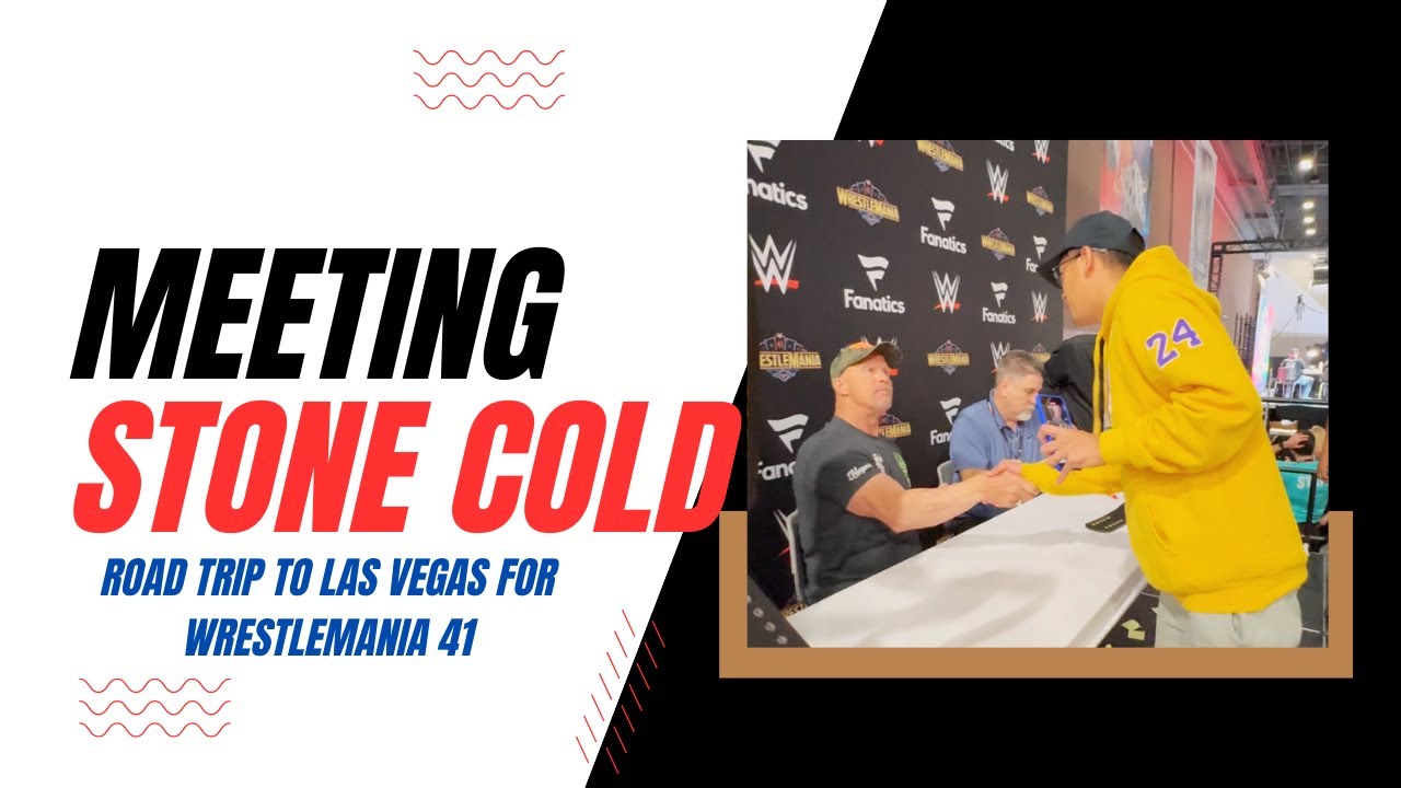 Wrestlemania 41 WWE World & Meeting Stone Cold Steve Austin ! He Signed my Big Eagle Belt!