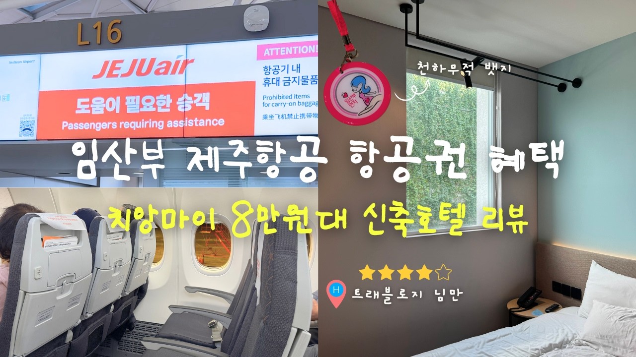 [태교여행] 임산부라면 비행기 타기 전 필수 시청! ✈️ 제주항공 혜택 & 치앙마이 8만원대 갓성비 숙소 추천