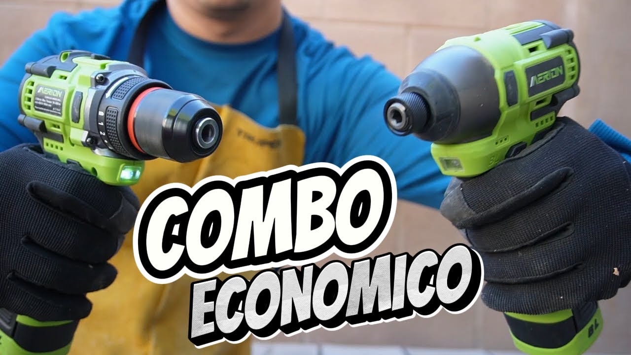 EL MEJOR KIT DE TALADRO Y ATORNILLADOR ECONOMICO / MERION 18V
