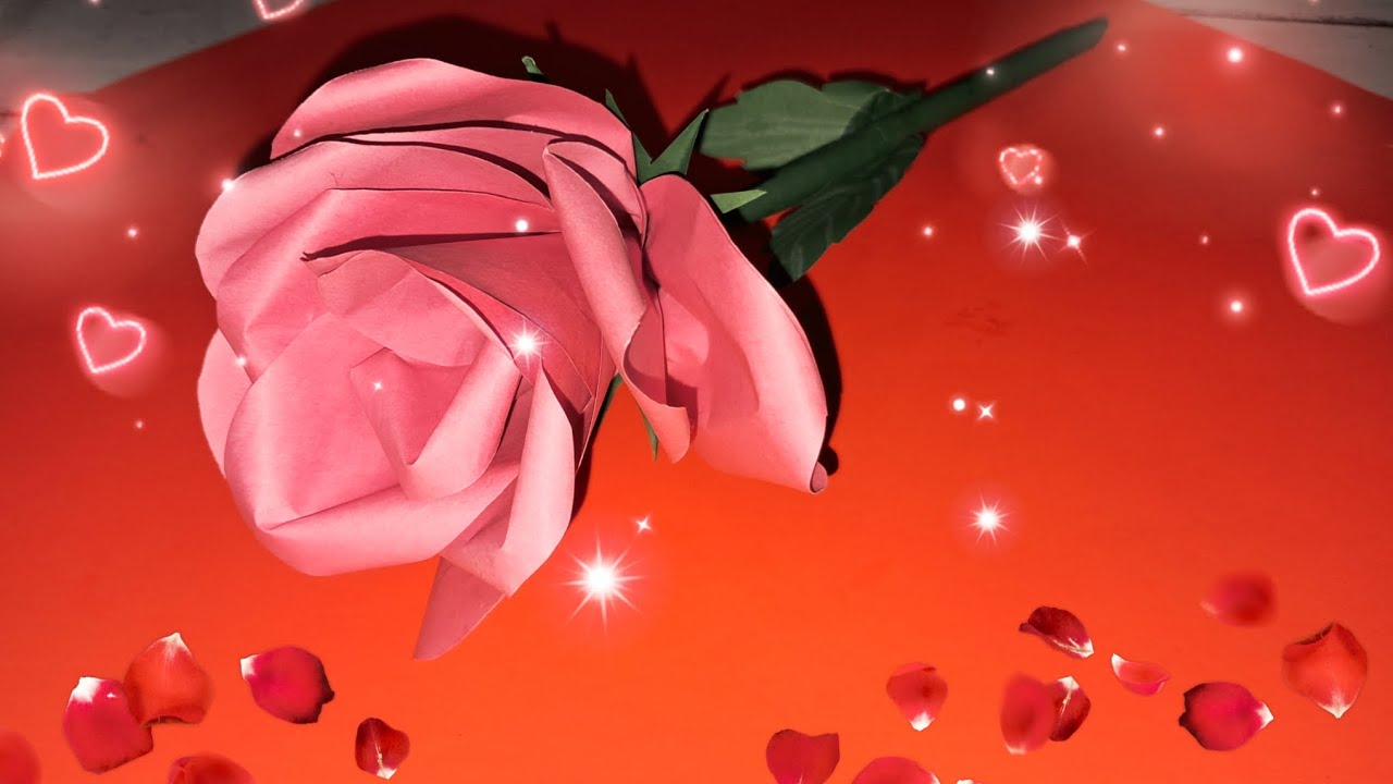 EASY TO MAKE PAPER ROSE / VALENTINE'S DAY SPECIAL/ DIY VALENTINE'S GIFT IDEA/ BUDGET FRIENDLY