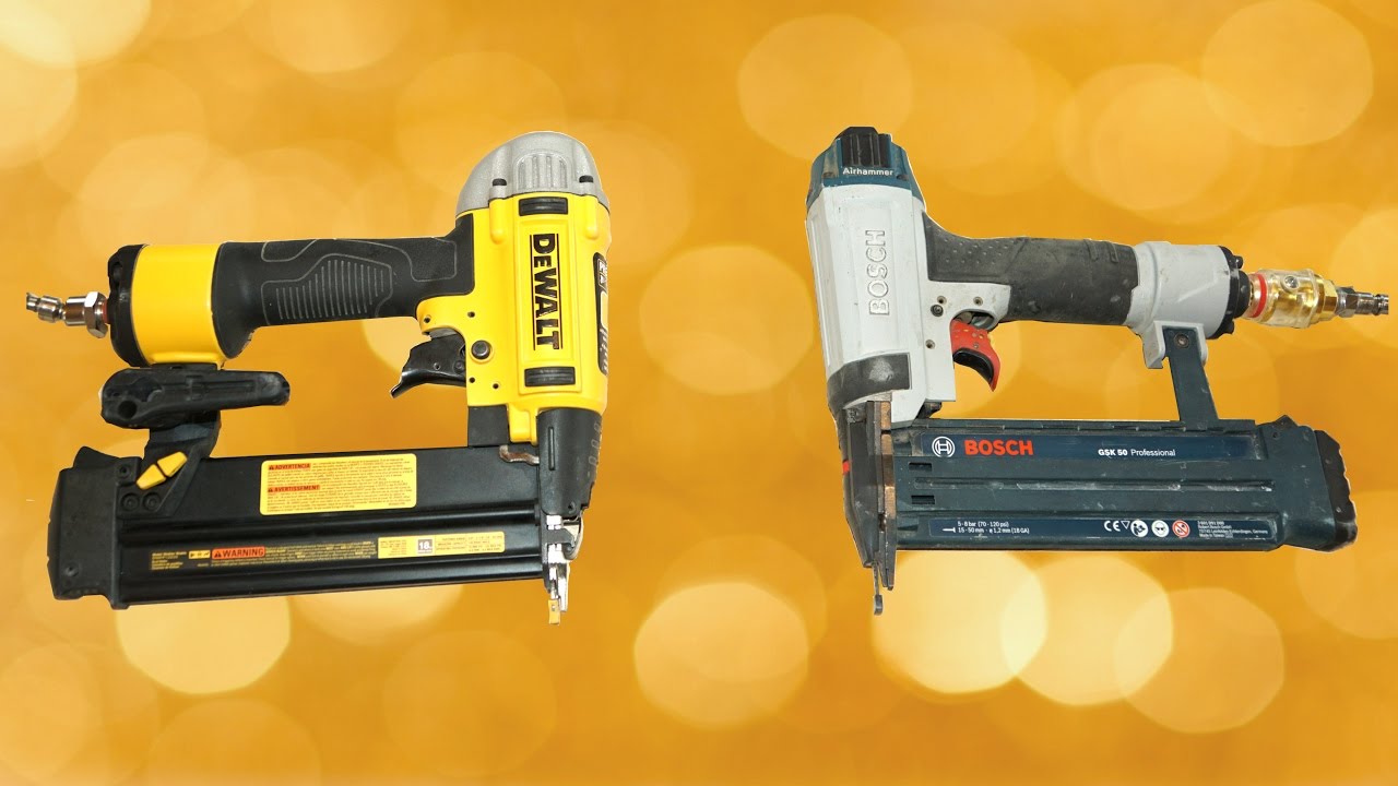 DeWALT vs Bosch /Нейлеры 18-й калибр