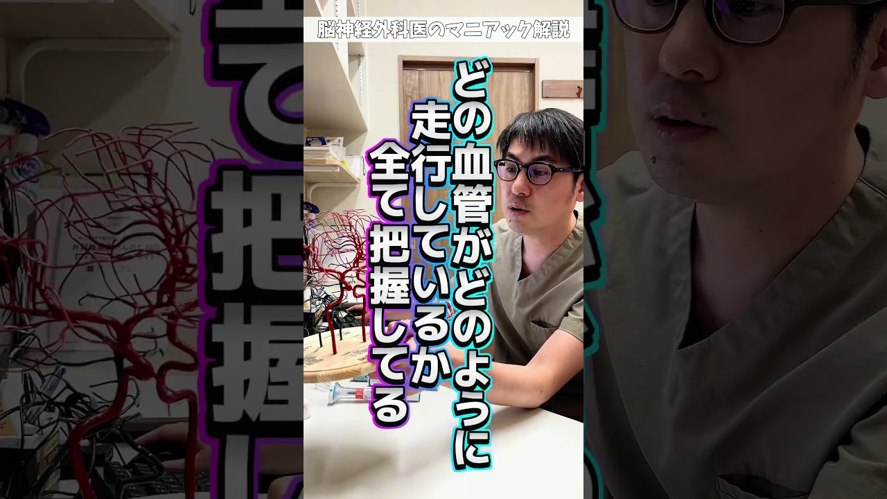 【頭痛】脳の血管模型を使って説明#脳神経外科 #片頭痛 #脳外科医 #頭痛外来 #脳外科