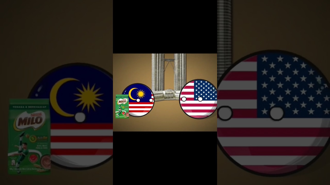 Twin Towers Malaysia and USA #countryballs #shorts #usa #malaysia #fypp #twintowers #fyppp #fyp