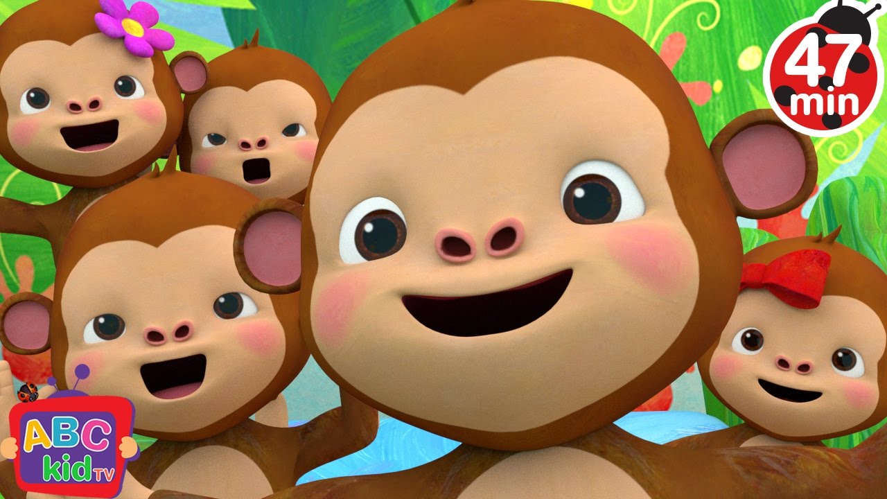Five Little Monkeys Jumping on the Bed 2 + More Nursery Rhymes & Kids Songs - CoComelon