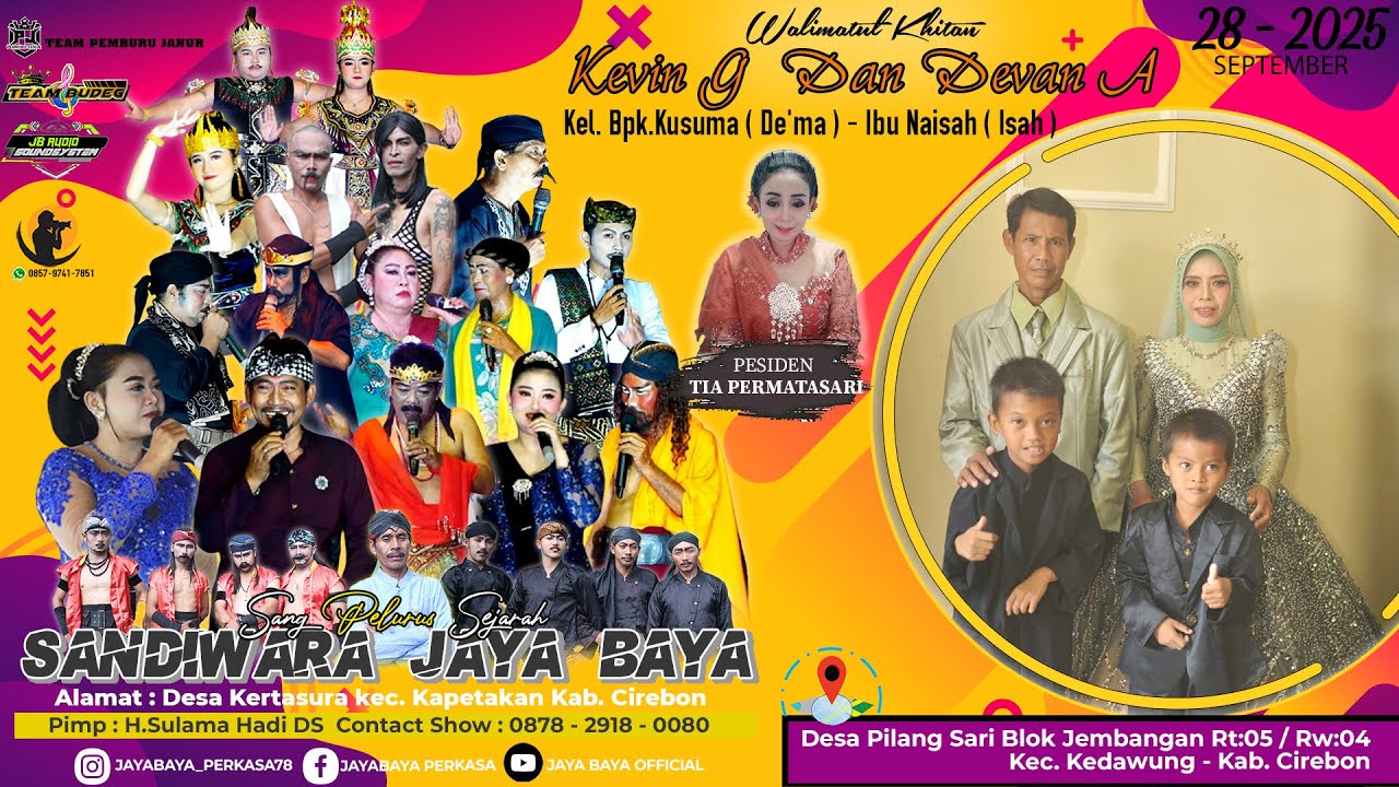 🎥 [ LIVE MALAM ] SANDIWARA JAYA BAYA // MINGGU,28 SEPTEMBER 2025|| DESA PILANGSARI - KEDAWUNG - CRBN