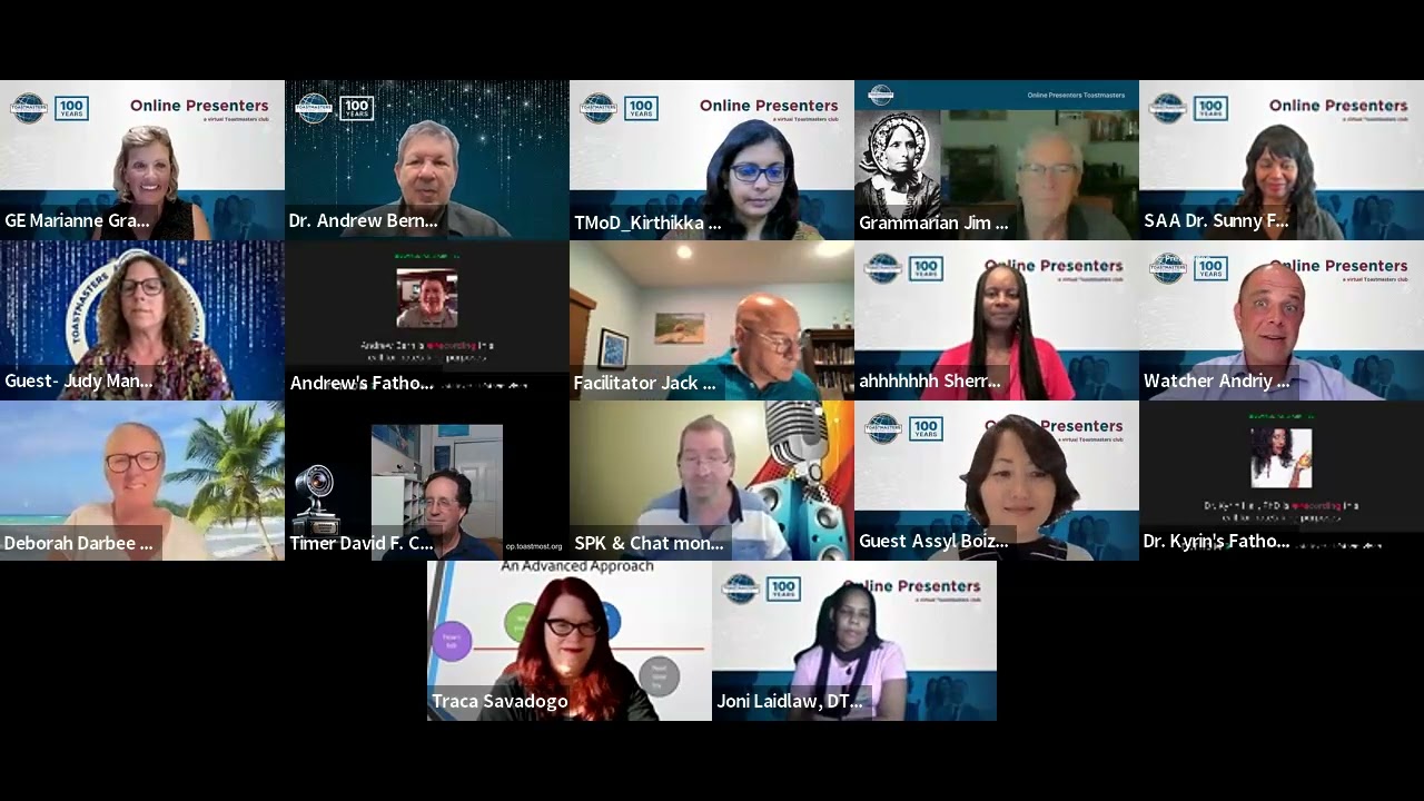 Guest Comments - Online Presenters Toastmasters