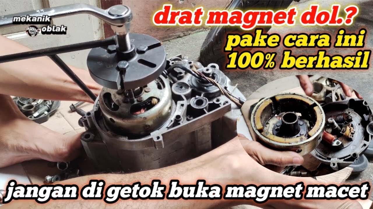 cara buka magnet Rx king yang macet dan drat magnet sudah aus ll jangan di getok !