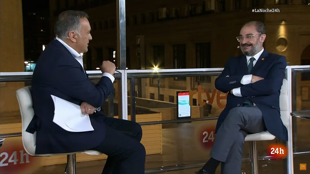 Entrevista a Javier Lambán en 'La Noche en 24 horas' (Canal 24h - RTVE) - 30 de marzo de 2023