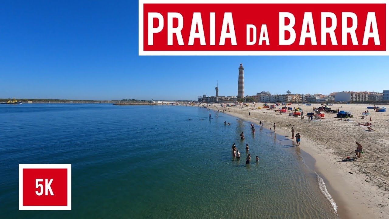 PRAIA DA BARRA - The Beach Of Portugal's Tallest Lighthouse - Aveiro, Portugal |5k|