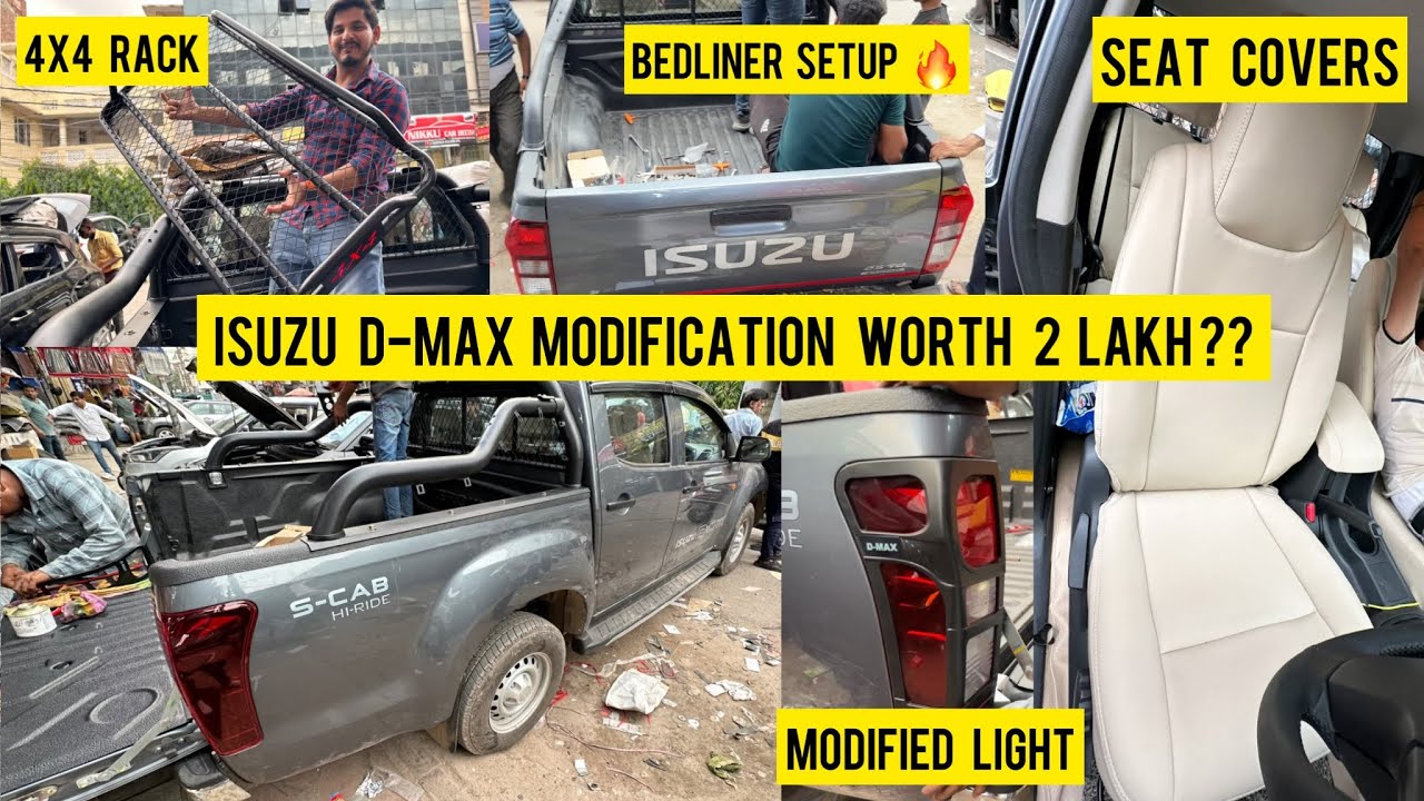 ISUZU D-MAX MODIFICATION ONE IN BHARAT🔥  FULL MODIFICATION WITH PRICES ! LUXURY SEATS 😍