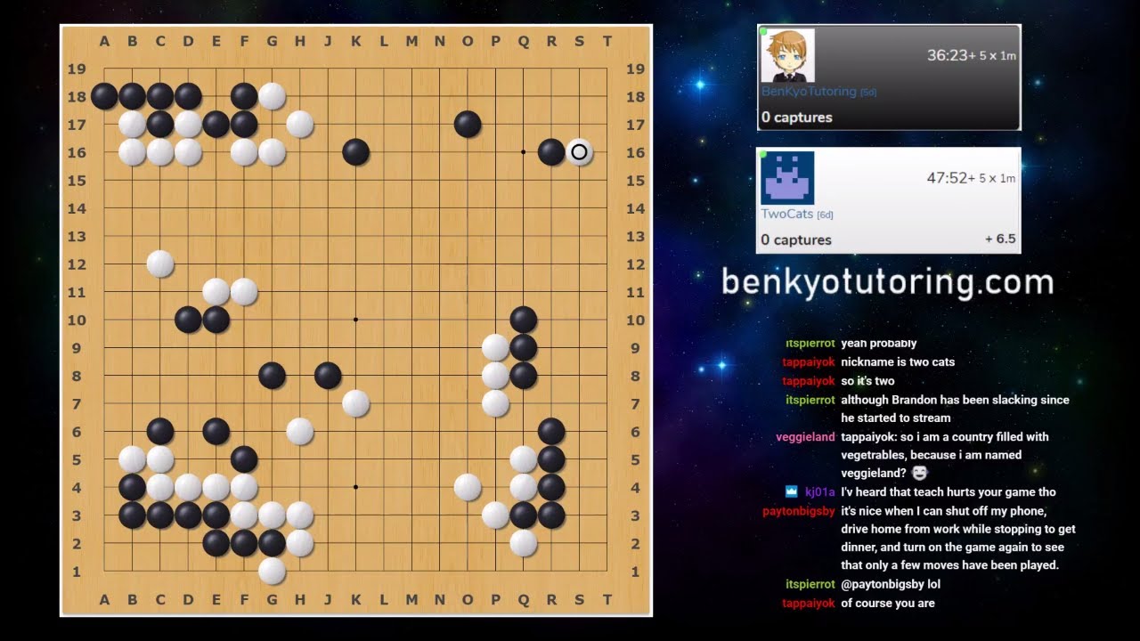 10-Game Showdown: BenKyo vs. CatsPlayGo - Game 2! Live Commented Go Rivalry Match! (Part 1)