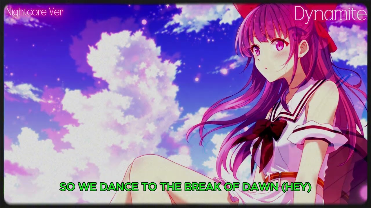 Nightcore | Dynamite BTS | Official Lyrics