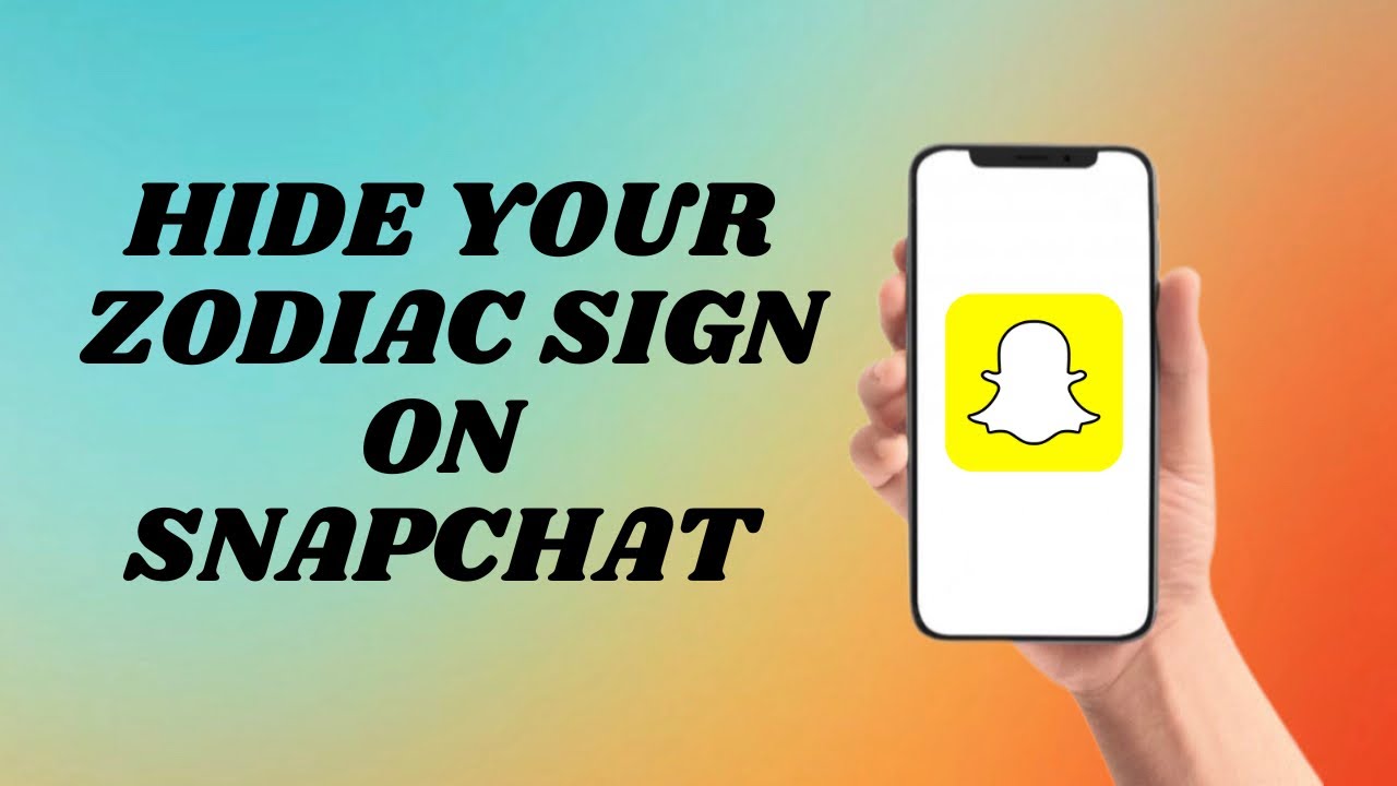 How To Hide Your Astrological Sign on Snapchat | Easy way!