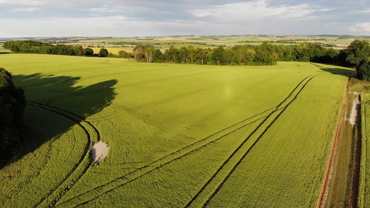Royston, Herts, by Drone on Sunny Evening