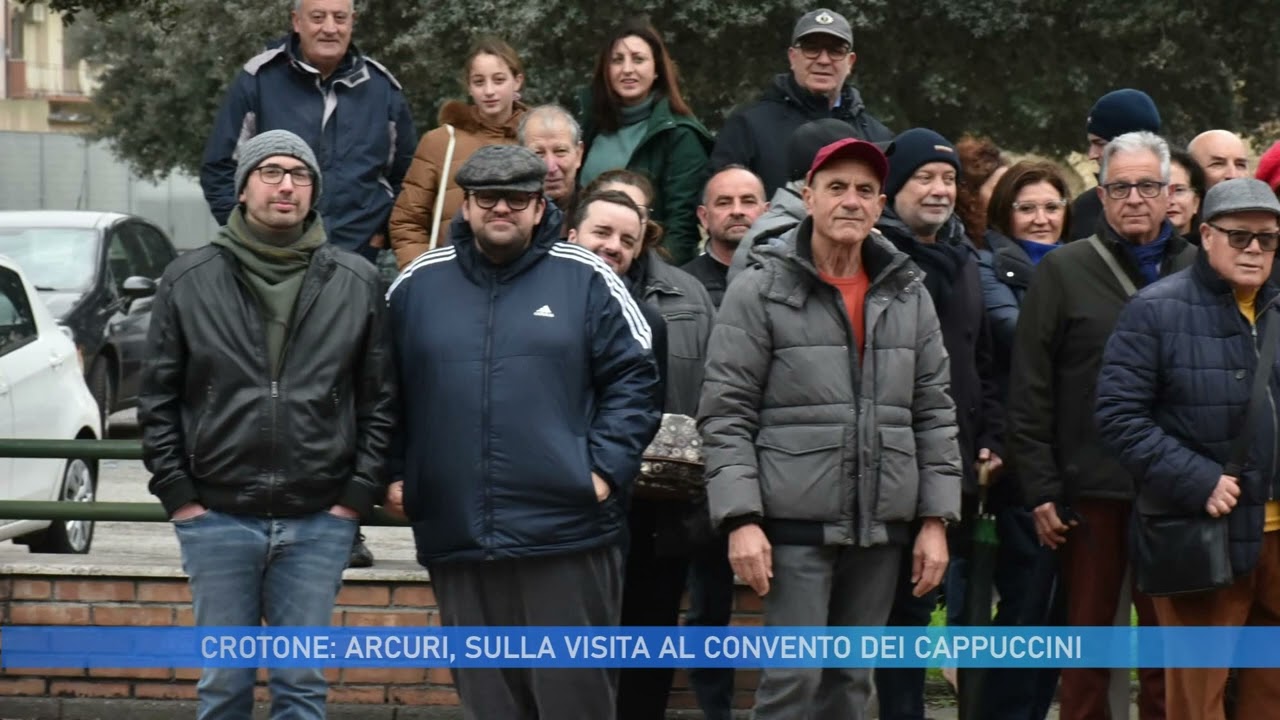 CROTONE: ARCURI, SULLA VISITA AL CONVENTO DEI CAPPUCCINI