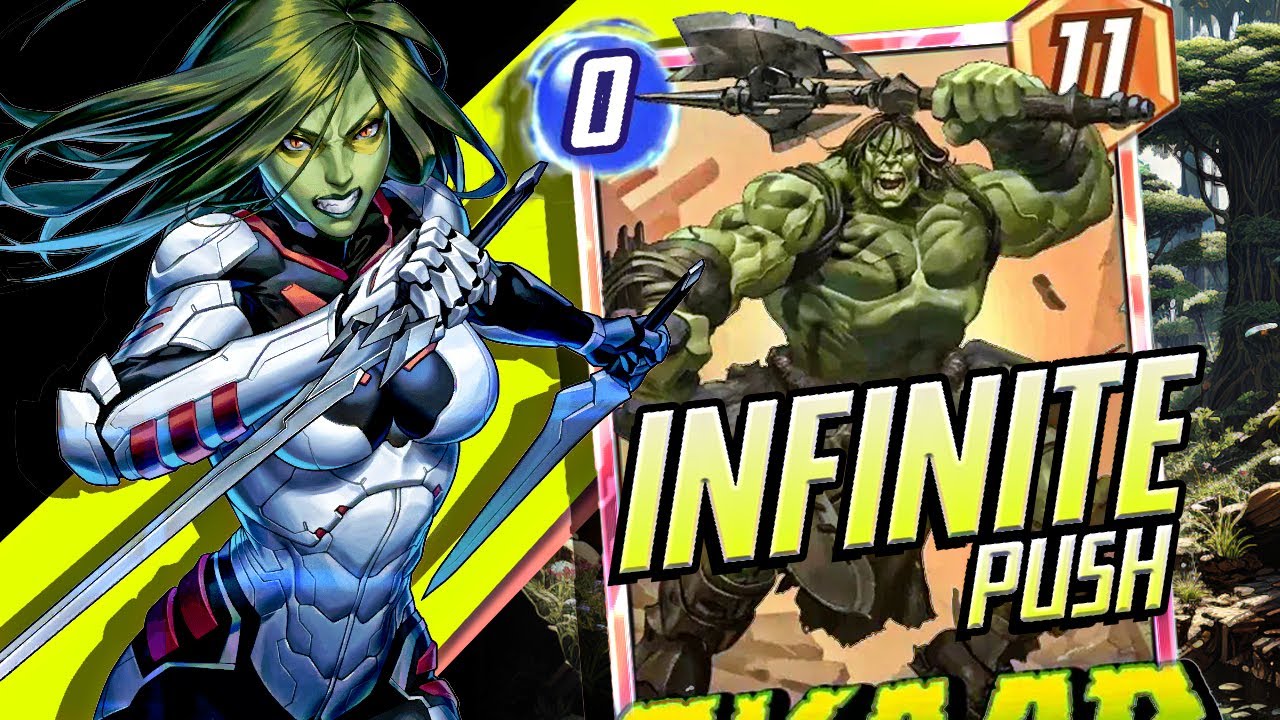 INFINITE PUSH with SKAAR GAMORA MOVE DECK! - Marvel Snap