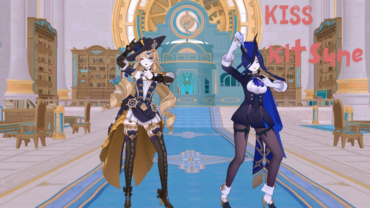 CLORINDE X NAVIA | KISS KITSUNE | GENSHIN IMPACT MMD