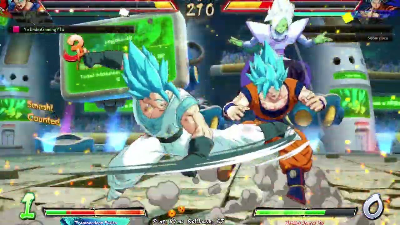 DBFZ 🍊 SSB Vegito Goku Trunks vs 😈 SSB Vegito Kefla Zamazu