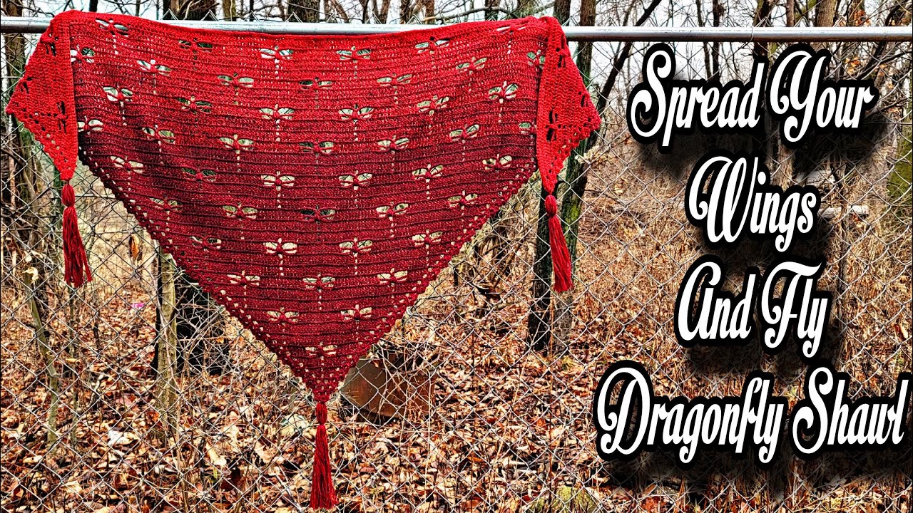 Learn To Crochet A Dragonfly Shawl Tutorial