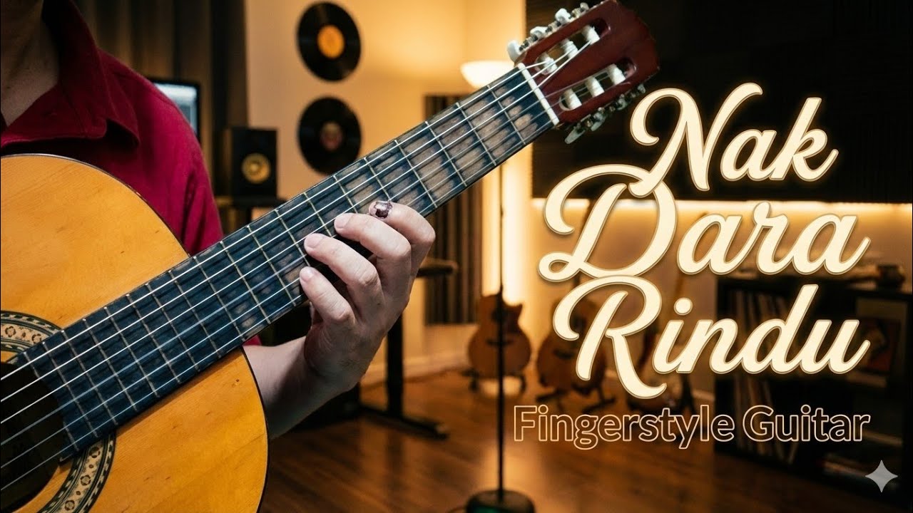 Nak Dara Rindu Fingerstyle Guitar TAB