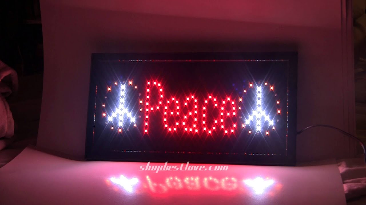 LED Peace Sign