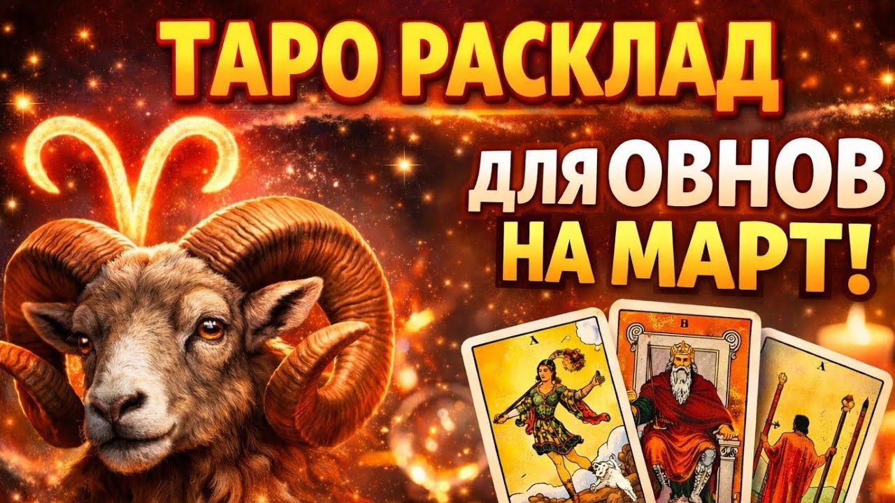 ОВНЫ - ПРОГНОЗ ТАРО  НА МАРТ 2026 ГОДА ! ШОК! ЭТО СКОРО ПРОИЗОЙДЁТ!
