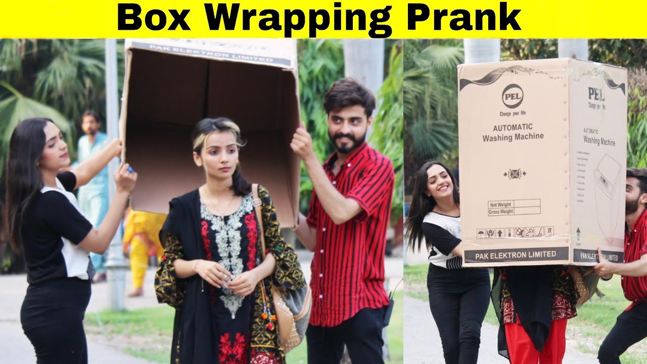 Box Wrapping Prank On Girl | Prank in Pakistan | @HitPranks