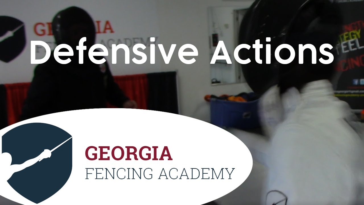 Fencing Lesson: Defensive Actions