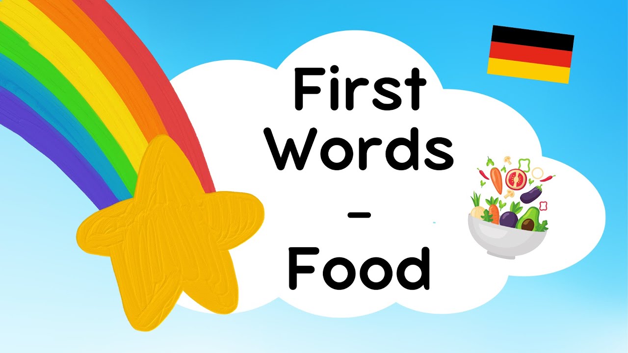 First Words in German 🇩🇪 I Food 🍎🥕 I KidsGerman