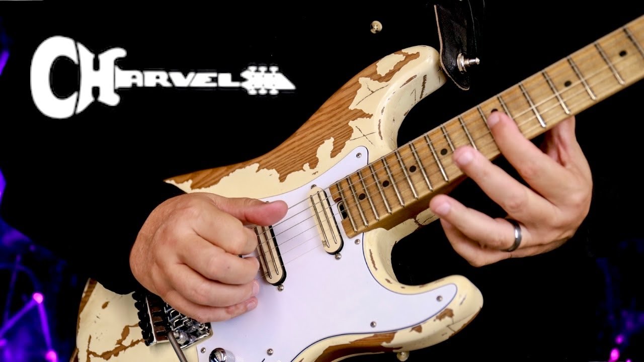 Playing with my CHARVEL HENRIK DANHAGE Signature White Relic Guitar (JBE Pickups Upgrade) - Dr. Guy