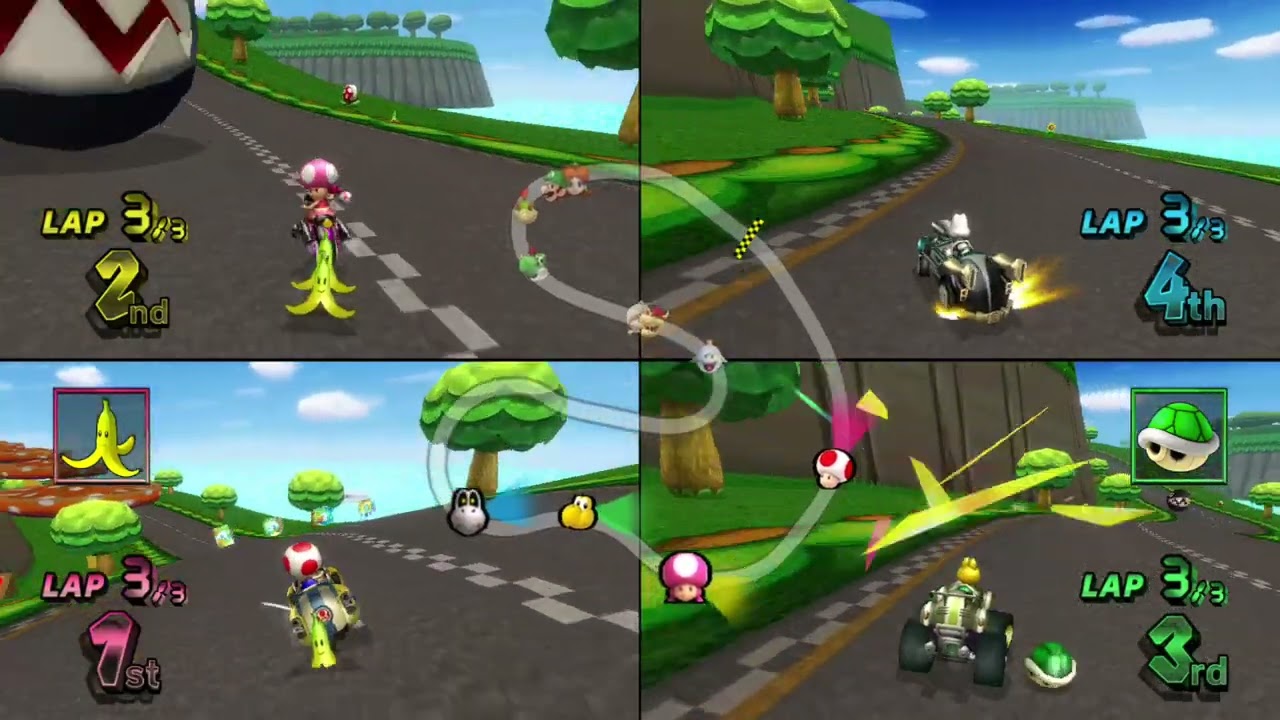 Mario Kart Wii Custom Tracks ✦ 4 Players #434