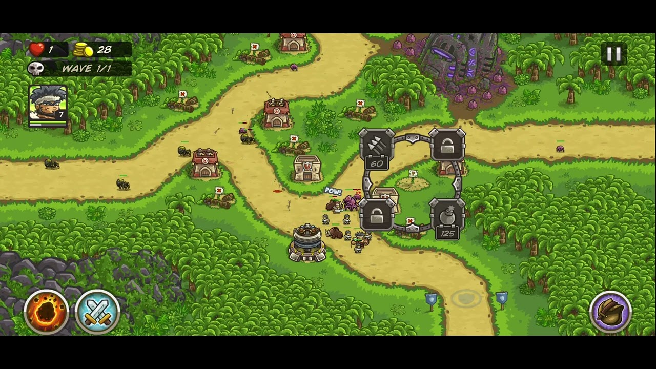 Kingdom Rush Frontiers - Bölüm 9 (Lost Jungle) - Iron Challenge - Veteran