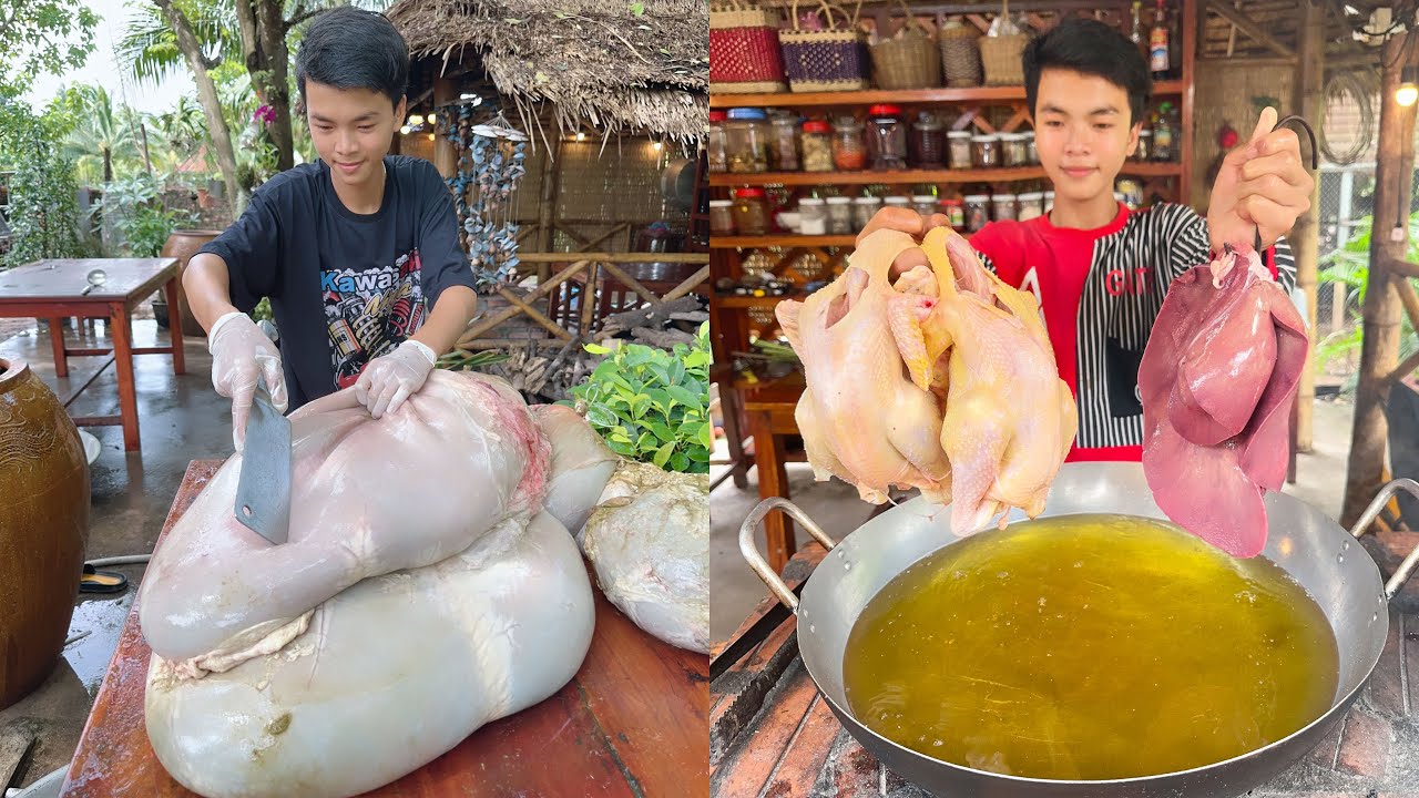Yummy Beef tripe soup, Pig's lung chicken sour soup, Winter gourd cook pig leg | Amazing cooking
