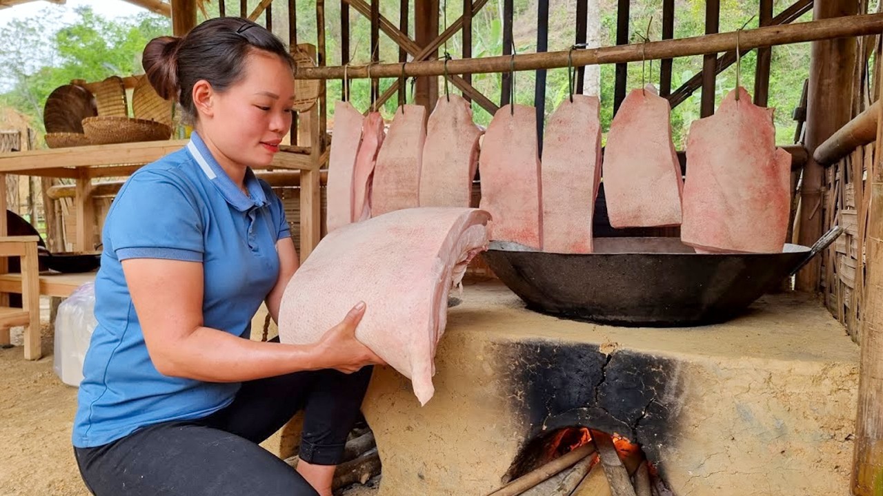 How I Made Fried Pork Belly (Essential oil) For 365 Days Food Storage | 90 Mins Full Movie