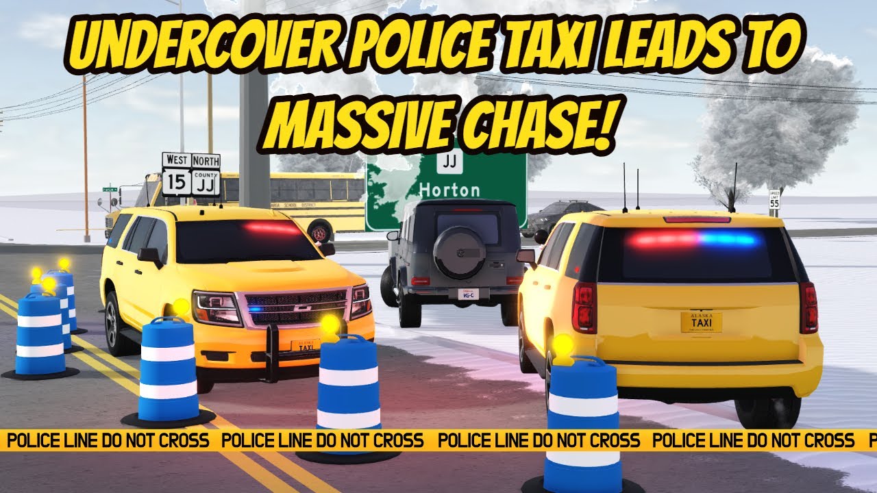 Greenville, Wisc Roblox l Undercover Police Taxi HIGH SPEED CHASE Update Roleplay