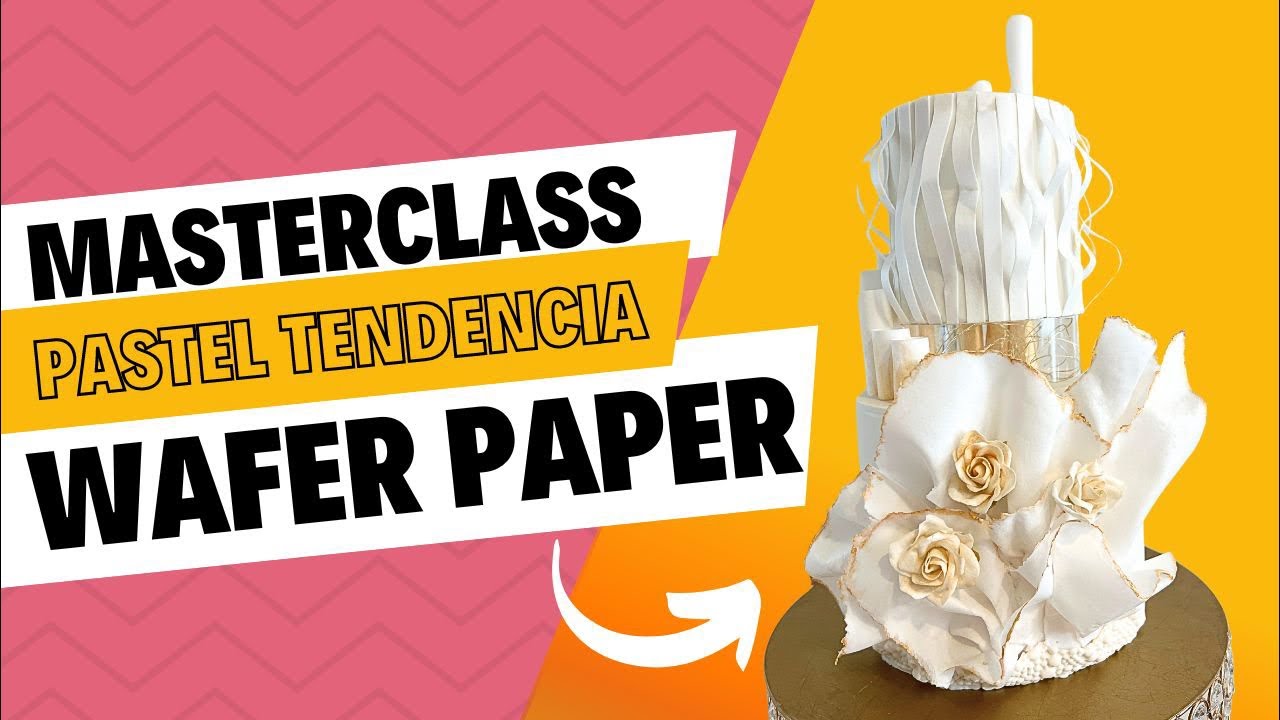 Pastel Moderno en Papel de Arroz - Clase en Vivo❤️