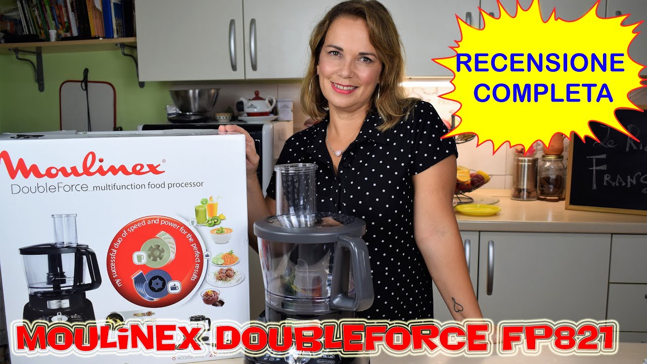 MOULINEX DOUBLE FORCE FP821 RECENSIONE COMPLETA CON TEST - Robot da cucina #moulinex #doubleforce